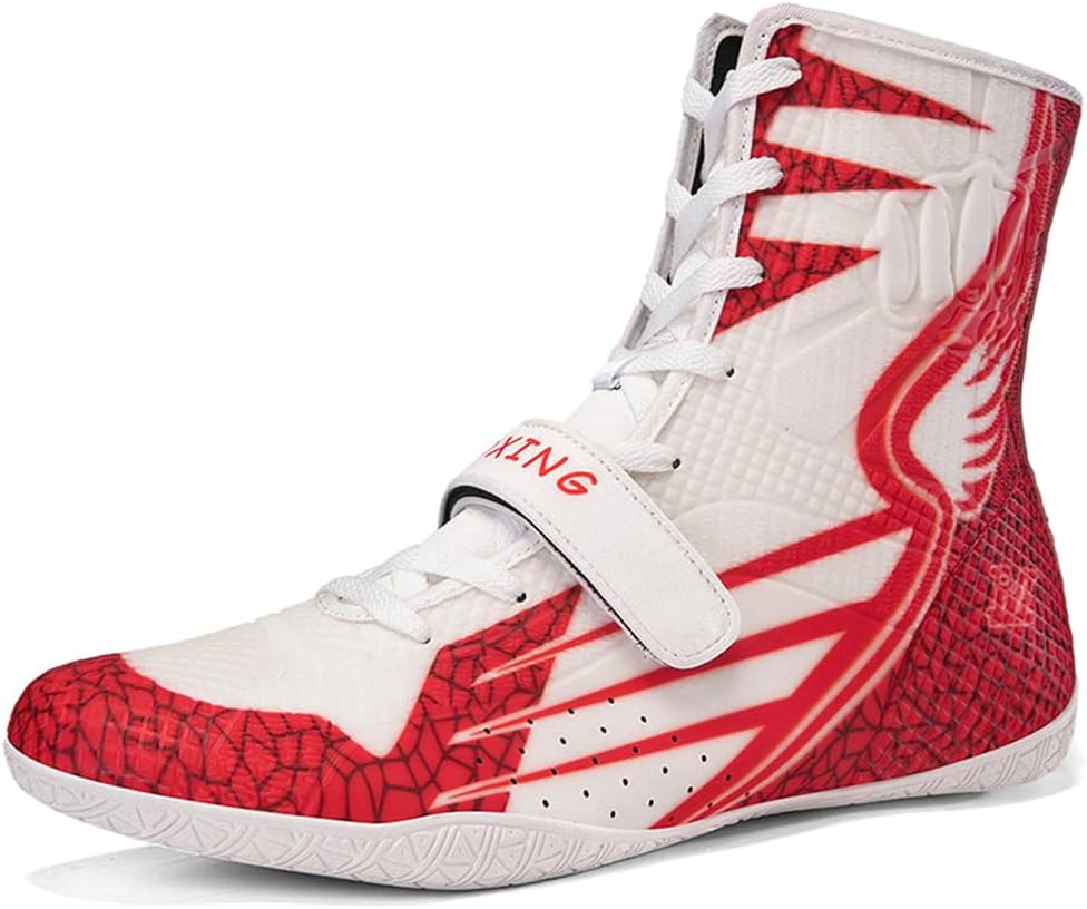 

Борцовки для мужчин, высокие профессиональные боксерские ботинки, боевые, противоскользящие, прочные, дышащие, для пауэрлифтинга, бодибилдинга и тяжелой атлетики Hiuzylqx, E