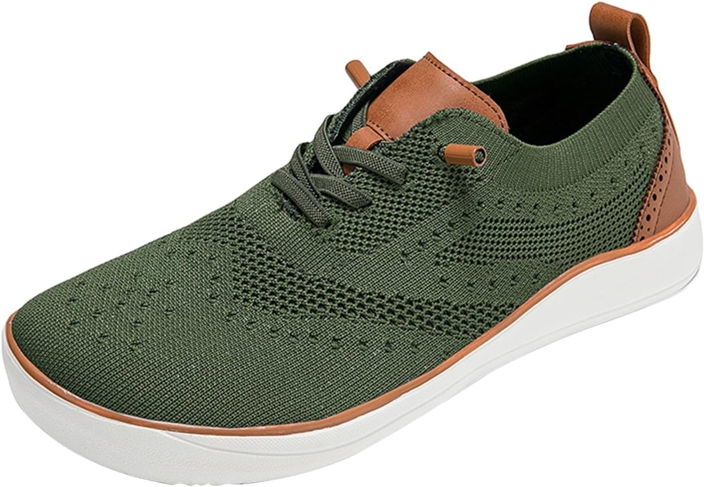 

Мужские повседневные кроссовки Легкие слипоны Оксфорды для бизнеса Дышащие сетчатые Оксфорды Комфортные вязаные кроссовки для ходьбы Generic, зеленый