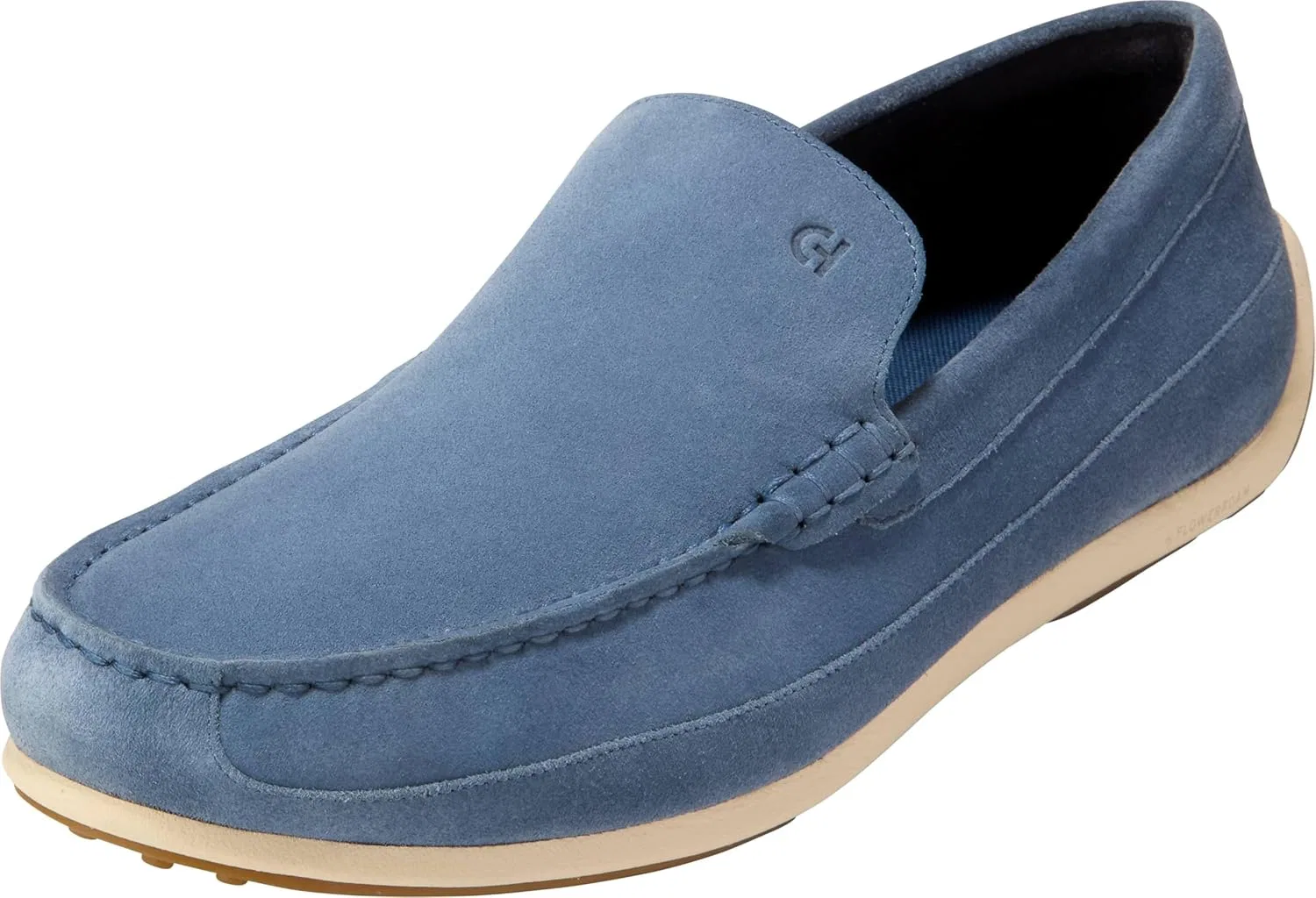 Лоферы Hill Grand Venetian, Cole Haan, China Blue Suede/Angora/Gum