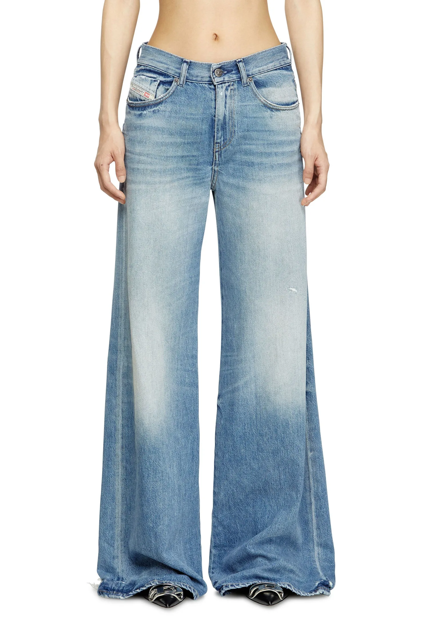 Женские джинсовые брюки FLARE 1978 D-AKEMI L.28 Diesel, Light Indigo Blue