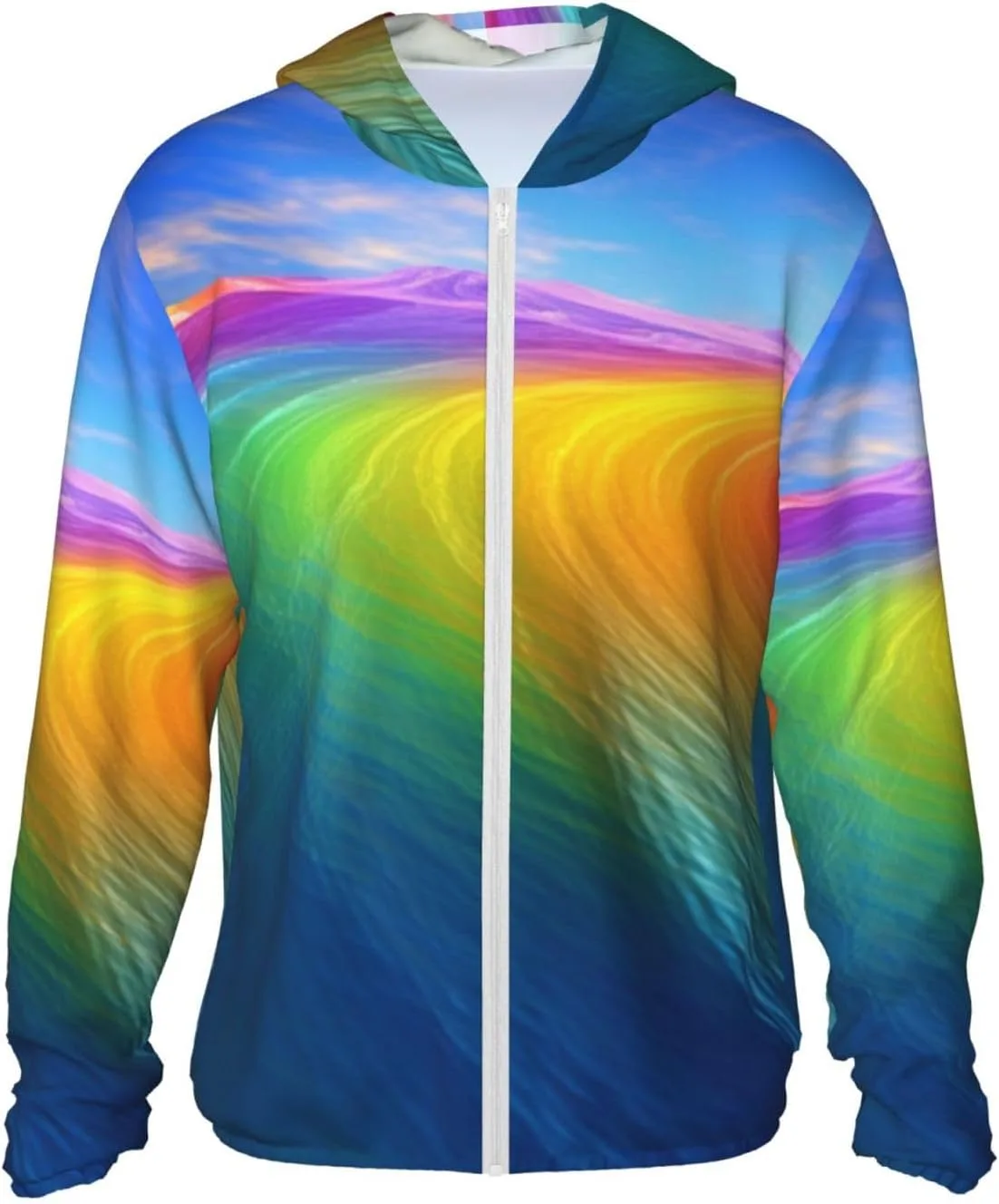 

Мужская толстовка с защитой от солнца UPF 50+ Rainbow Ocean FHEDVBN