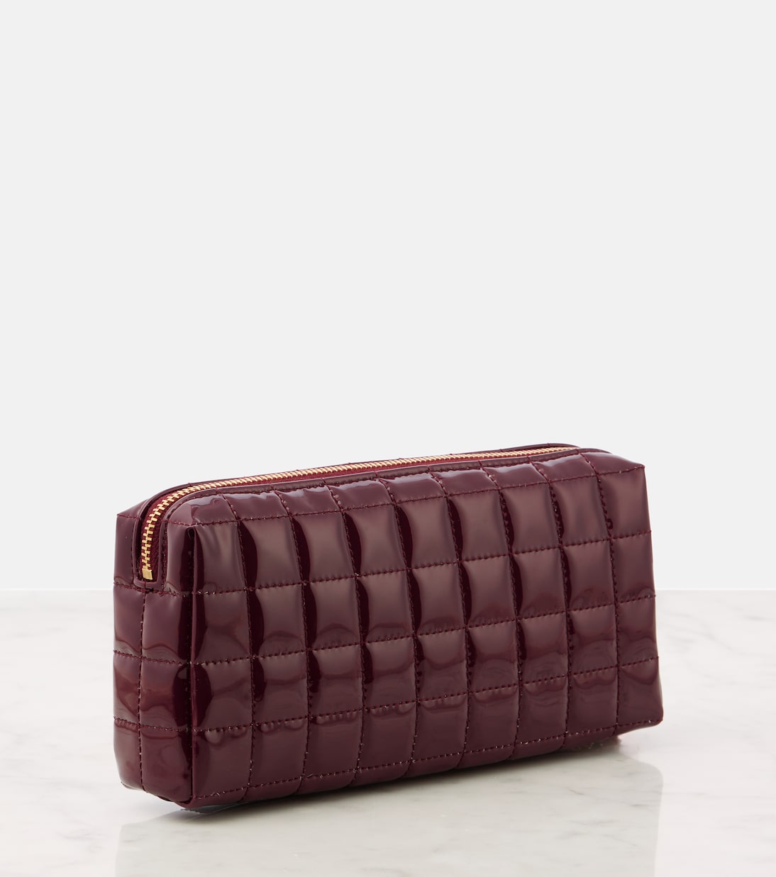 Сумка-кошелек Cassandre матрасного плетения из искусственной кожи Saint Laurent, Dark Red Wine — фото 4