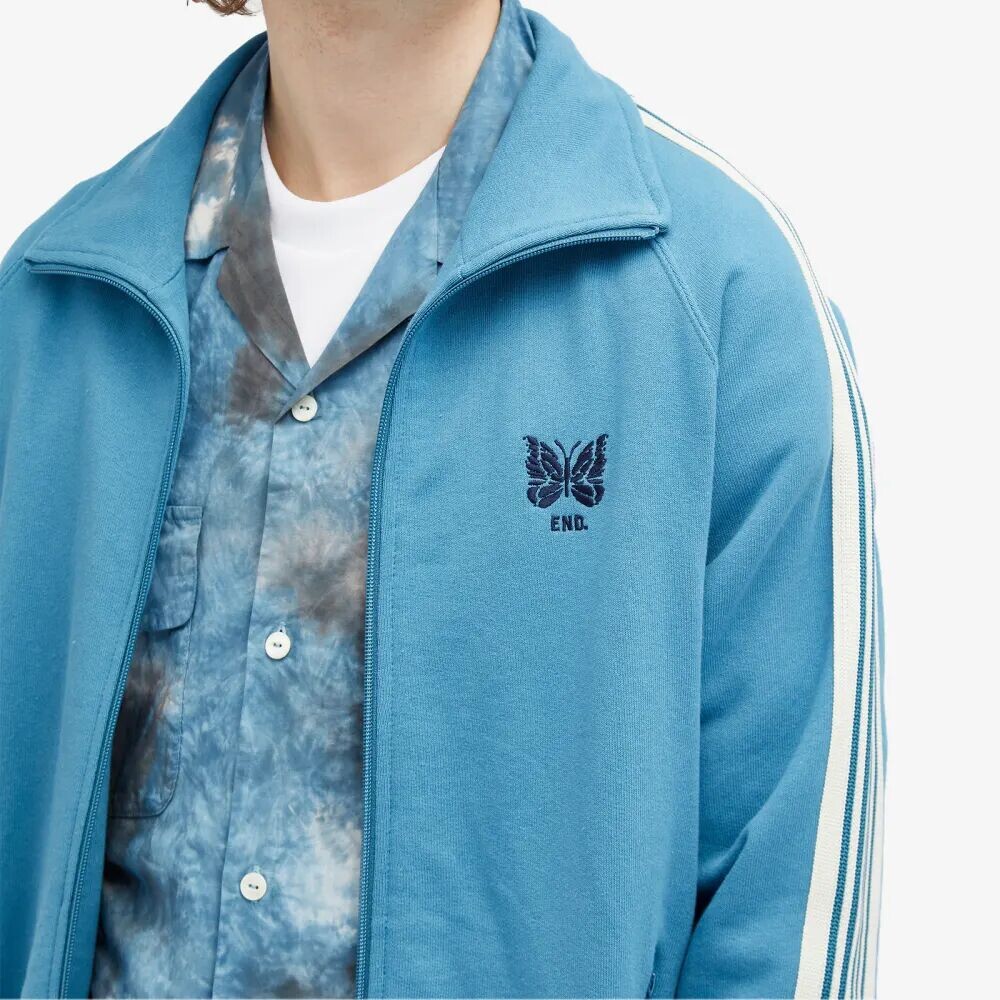 

Needles END. Спортивная куртка Indigo Wash из коллаборации, синий