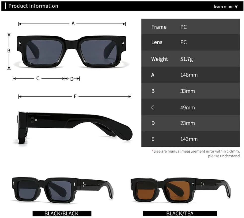 

Мужские солнцезащитные очки в стиле панк с заклепками, модные солнцезащитные очки UV400 для женщин, трендовые двухцветные солнцезащитные очки HHZZYVY, Black Gray