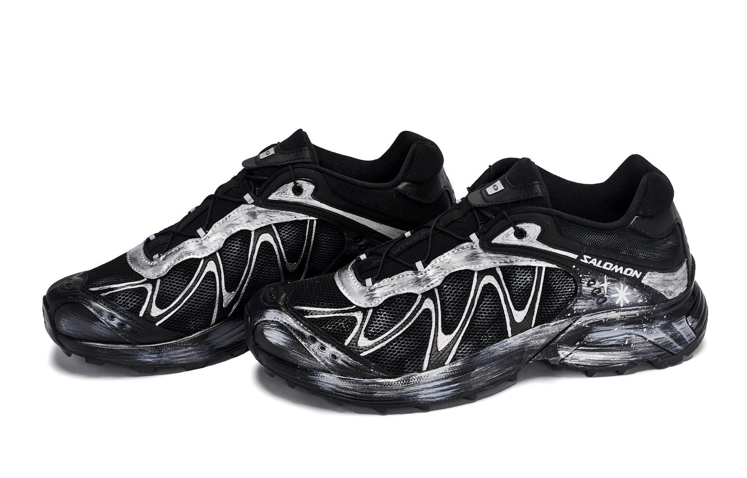 SALOMON XT WHISPER Low top Беговые кроссовки Unisex Черный Серебристый Белый — фото 4
