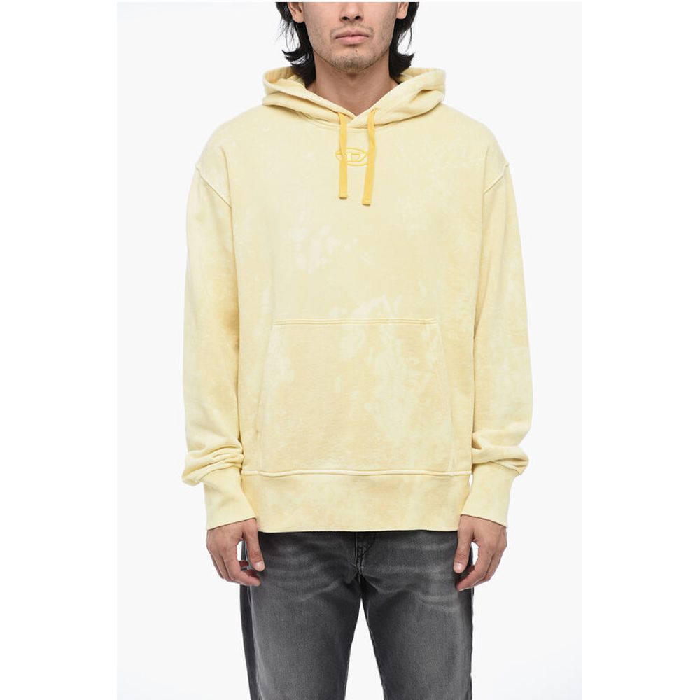 

Толстовка с логотипом S-MACS с эффектом кислотной стирки Diesel, Yellow