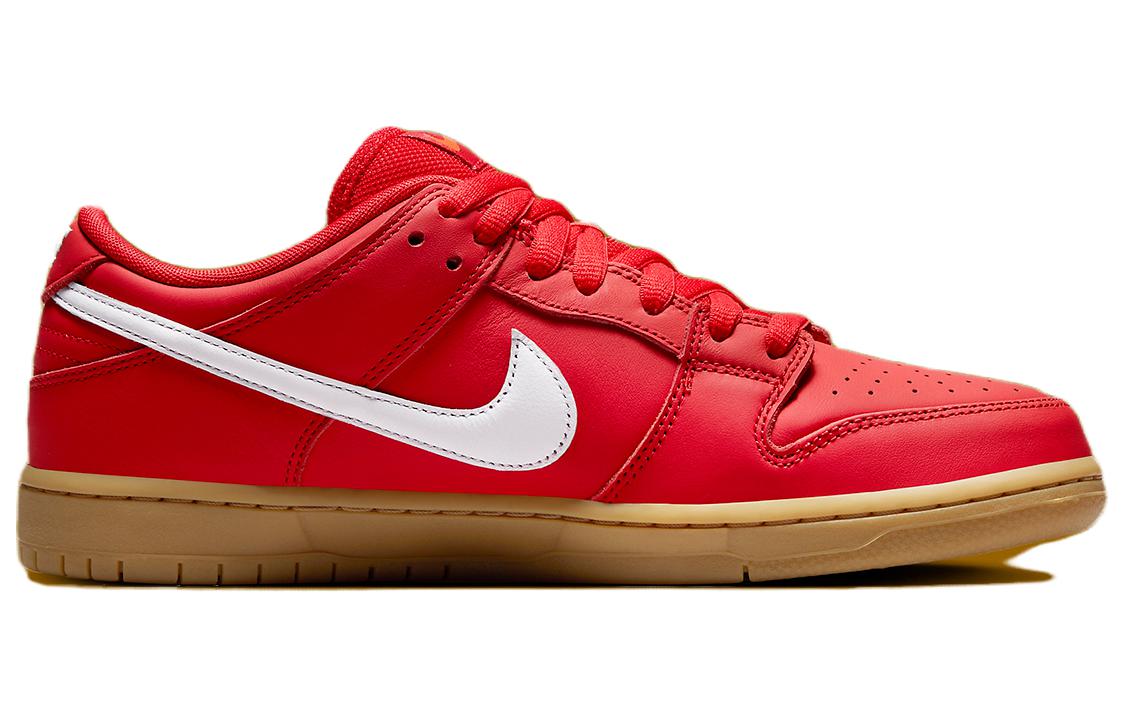 Сникерсы Nike SB Dunk Low University Red Gum в бело-красном цвете, цвет White Red — фото 2