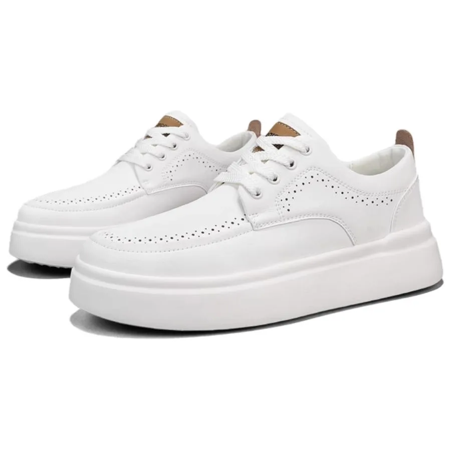 Кроссовки скейтерские мужские low top из искусственной кожи YEARCON, Apricot — фото 4