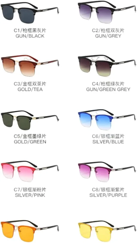 

Солнцезащитные очки для женщин и мужчин в стиле ретро, ​​многоугольные солнцезащитные очки, винтажные модные прямоугольные очки для женщин и мужчин TKKTLLT, 10