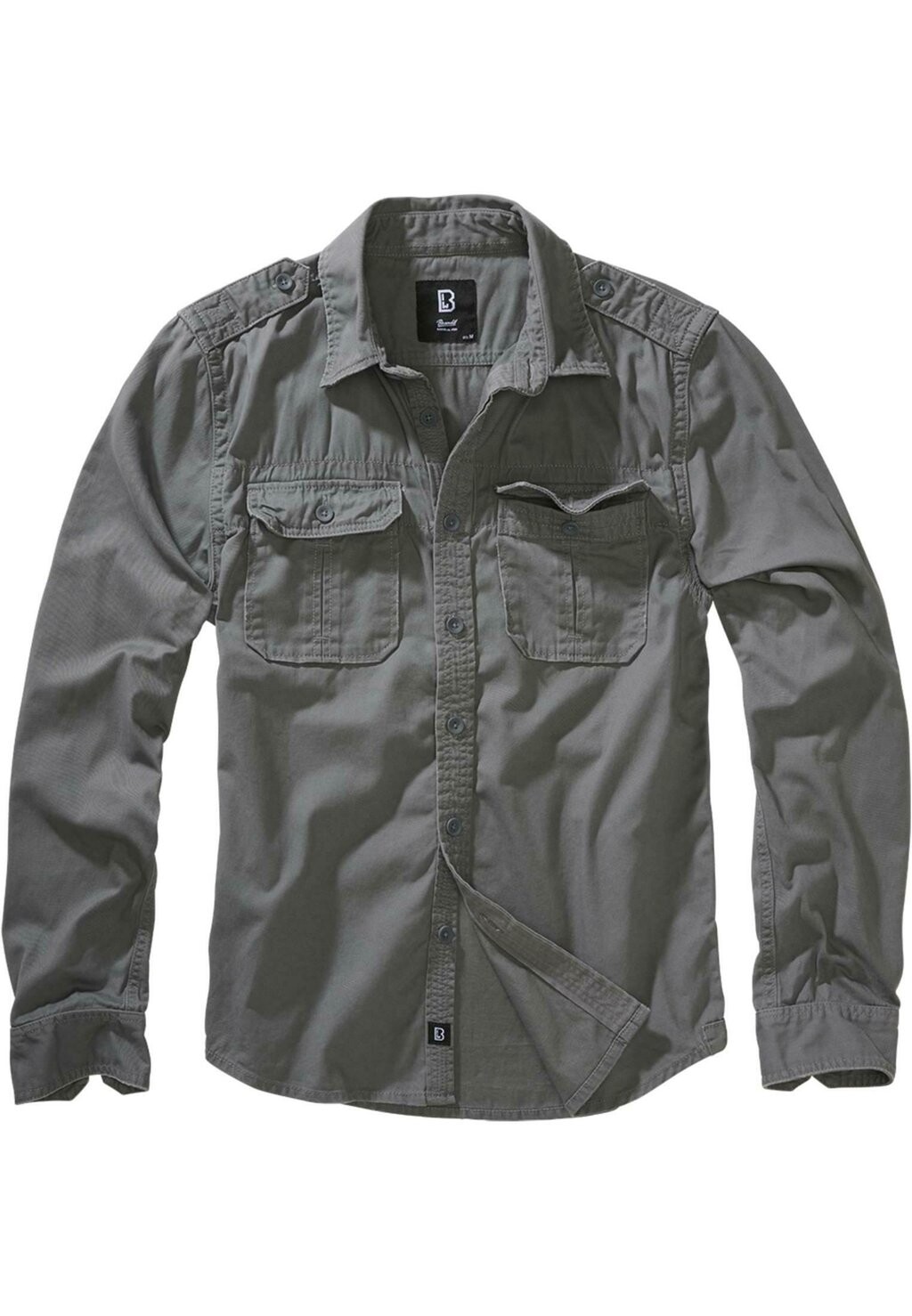 

Рубашка Vintage Brandit, цвет charcoal grey