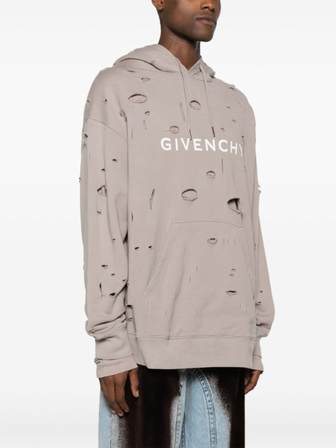 Givenchy худи с логотипом, серый — фото 2