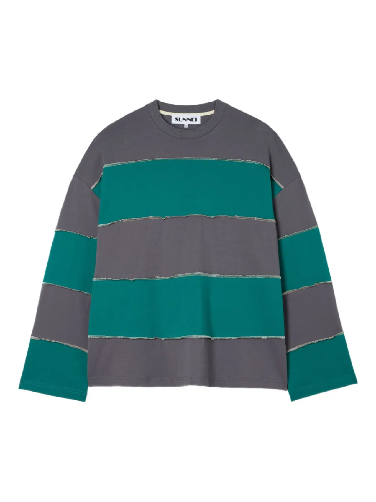 

Sunnei striped Футболка, серый
