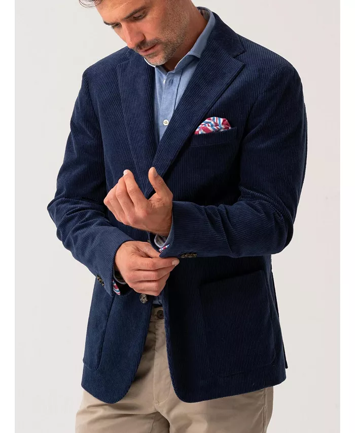 

Мужской блазер из премиального корда Koy Clothing, синий