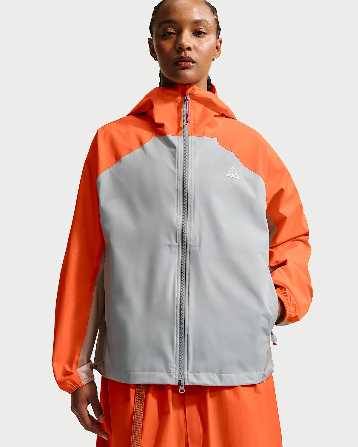 Женская куртка Storm-FIT ADV Nike ACG "Phantazma", Safety Orange/Grey Fog/College Grey/Summit White