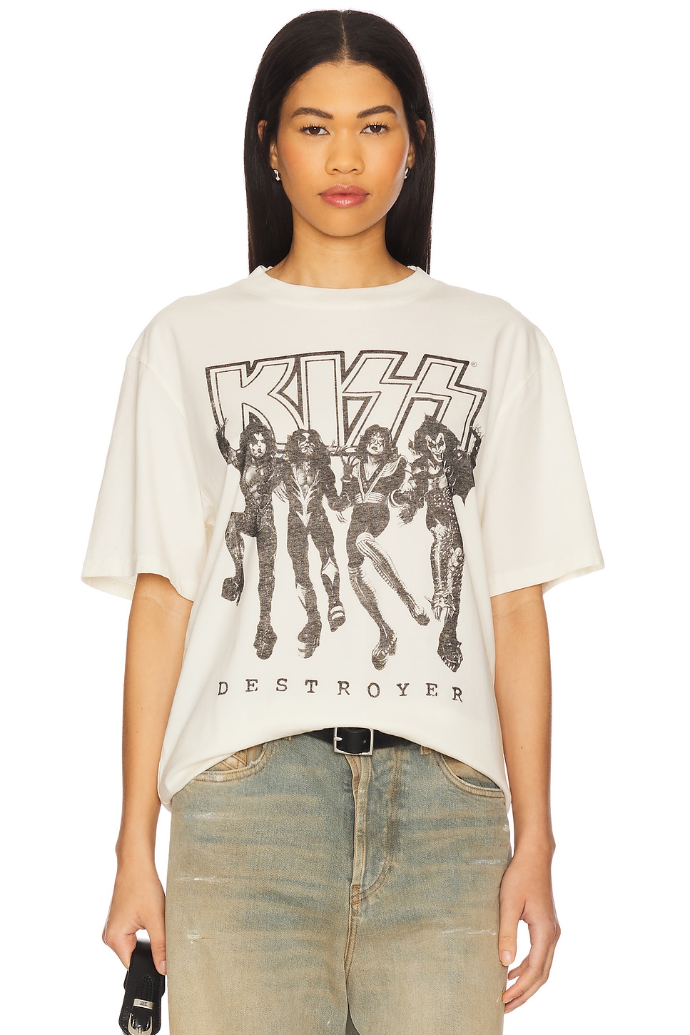 

Kiss destroyer бокси-футболка Philcos, cream pigment