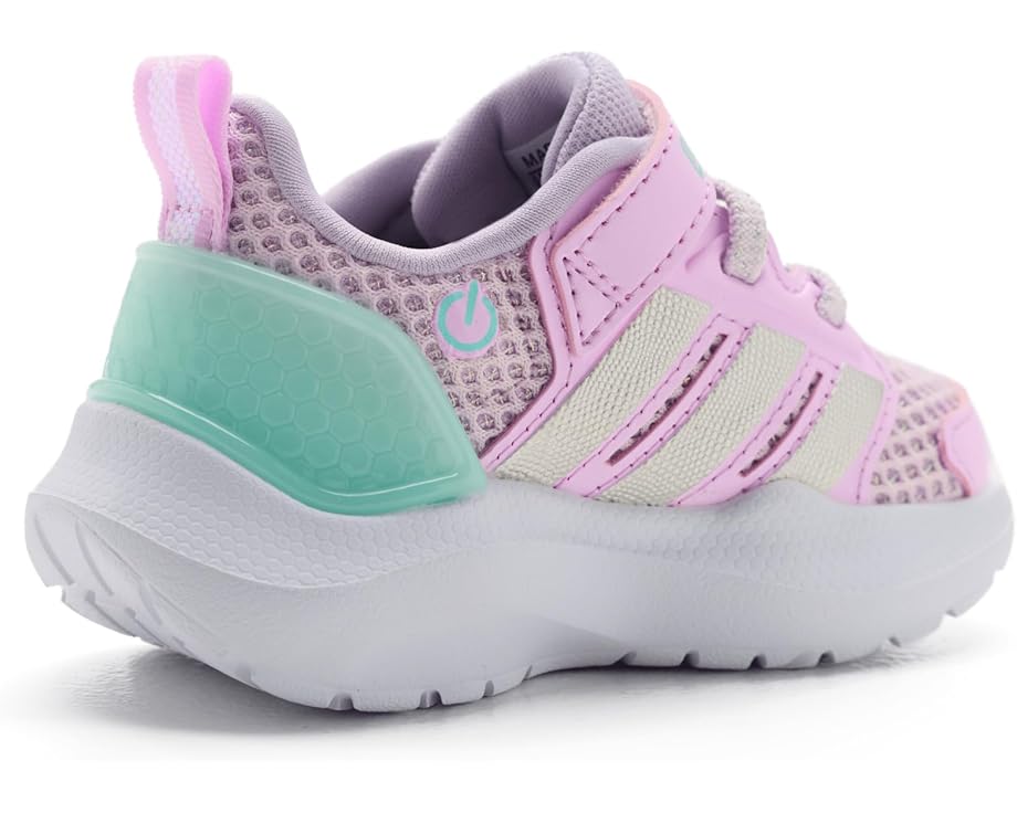 Детские кроссовки Adidas Lightorama Runner Elastic Lace Adidas Kids, Ice Lavender/Silver Metallic/Flash Aqua — фото 3