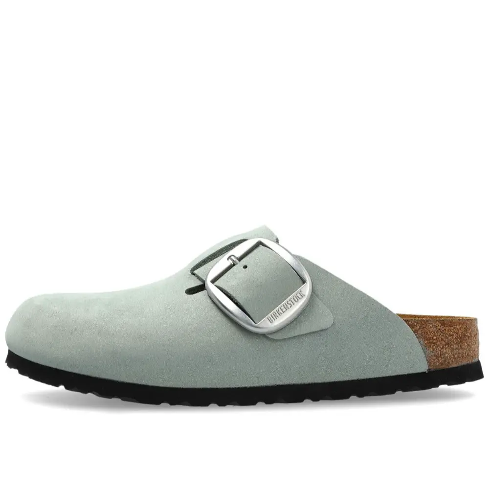 Birkenstock Женские сандалии Boston Rubber Sole, устойчивые к истиранию, с закругленным носком, голубого цвета