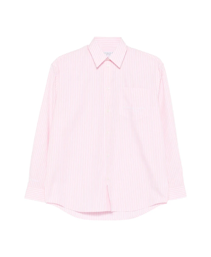 

Полосатая рубашка с длинными рукавами и воротником Sporty & Rich, розовый