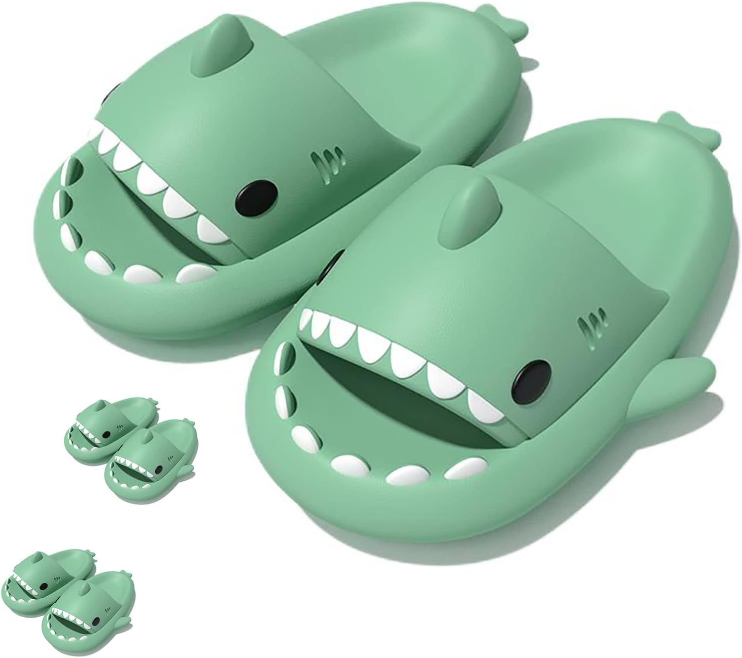 

Шлепанцы с акулами для женщин и мужчин, оригинальные шлепанцы Shark Slides, пляжные и для ванной, шлепанцы с акулой Generic, Matchagreen