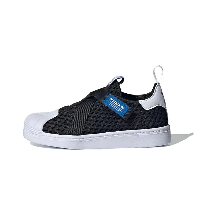 

Adidas Originals Детские кроссовки для скейтбординга SST 360 3.0 с дышащим низким верхом, черного и белого цвета, для детей от 3 до 7 лет