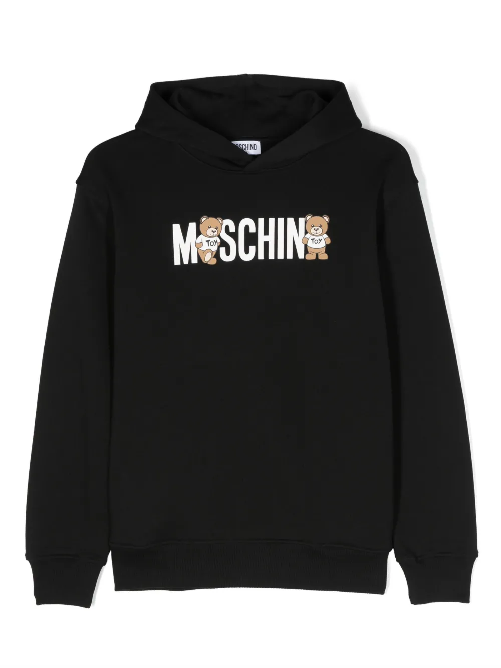 

Худи с логотипом Moschino Kids, черный