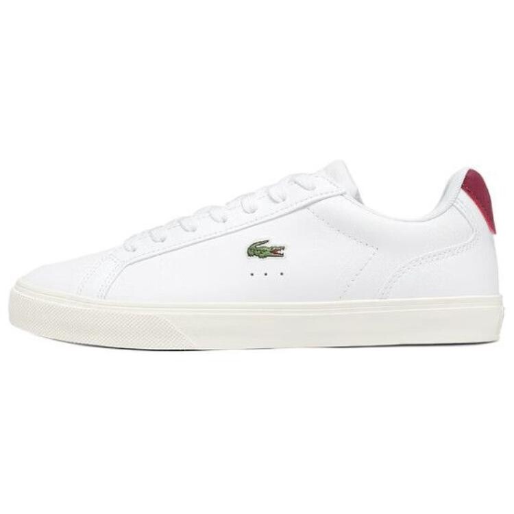 

Кроссовки LACOSTE Skateboarding Shoes Women's Low-top White/Red, белый/красный