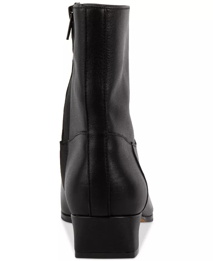 Женские замшевые ботильоны Dusty на квадратном каблуке Steve Madden, черный — фото 3