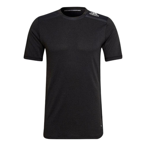 

Футболка Men's adidas Mesh Panel Armpit Round Neck Pullover Short Sleeve Black T-Shirt, черный