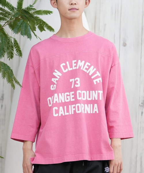 

Murasaki Sports Футболка с принтом, рукав 3/4, DEAR LAUREL, розовый