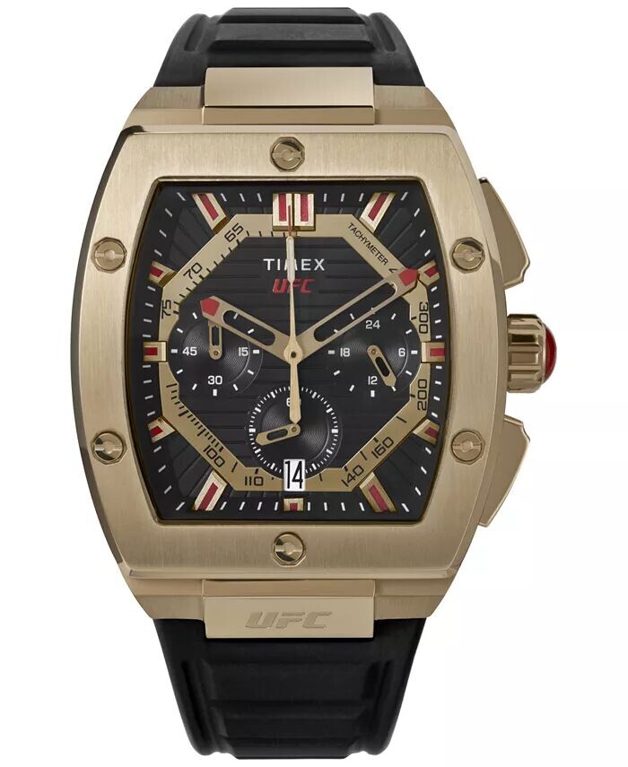 

Мужские аналоговые часы UFC Beast, черные силиконовые часы, 51 мм Timex, черный