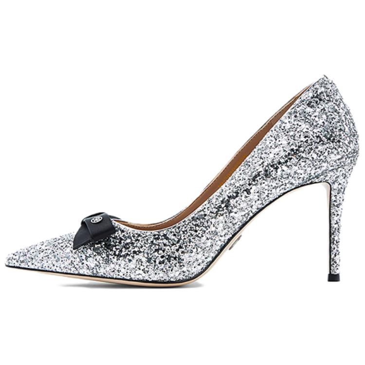 Туфли-лодочки на тонком каблуке 8,5 см NINE WEST, розовое золото черный — фото 3