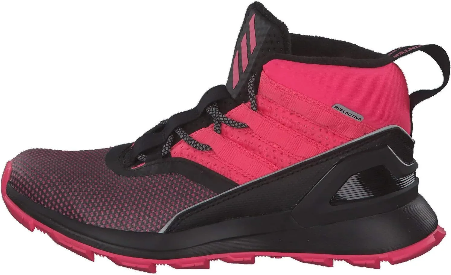 Детские кроссовки для трейлраннинга Adidas RapidaRun ATR BTW K Unisex, черный/розовый — фото 2