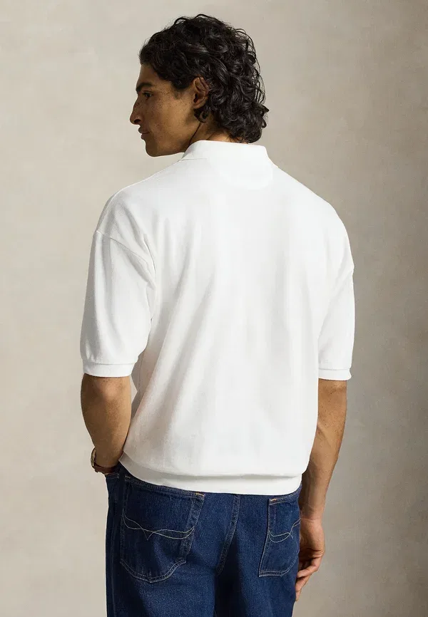 Поло свободного кроя Polo Ralph Lauren, белый — фото 3