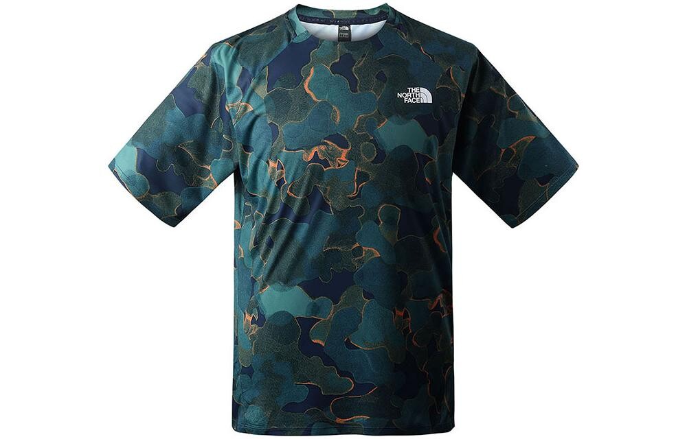 

THE NORTH FACE Мужская футболка, цвет Blue-green print