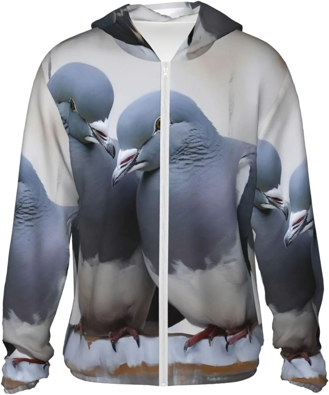 

Мужская толстовка с капюшоном UPF 50+ для защиты от солнца, на молнии, с длинным рукавом и карманом FHEBNDS