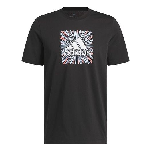 

Футболка adidas Sport Optimist Sun Logo Sportswear Graphic Tee 'Black', черный