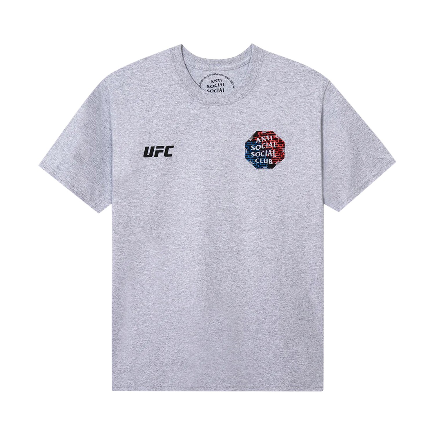 

Футболка Anti Social Social Club x UFC Conned Heather Grey