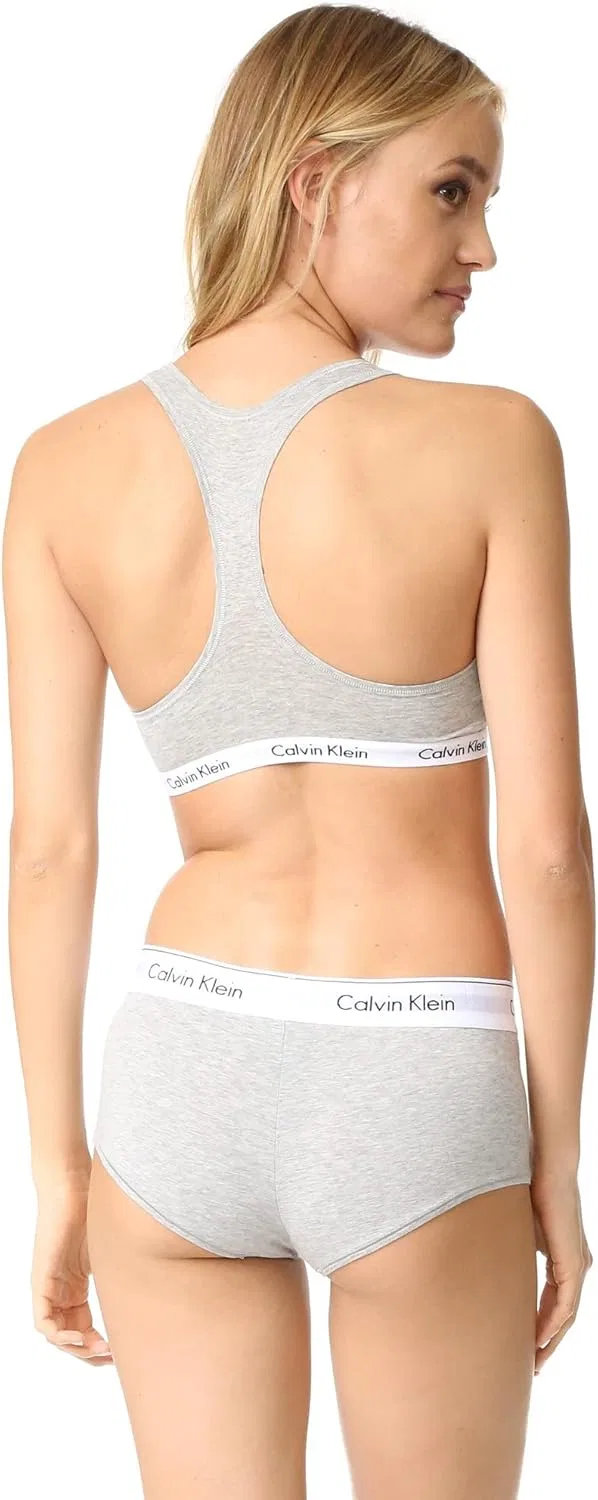 Бюстгальтер Calvin Klein Carousel Logo, Black/Grey Heather — фото 4