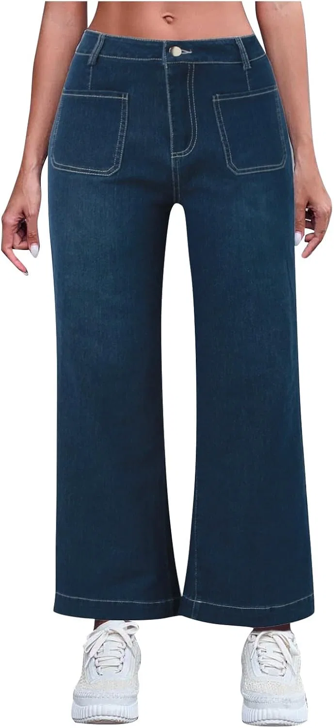 Джинсы прямые Slim Fit, Голубой