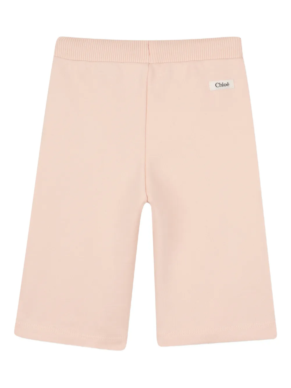 Спортивные брюки на завязке на талии Chloé Kids, розовый — фото 2