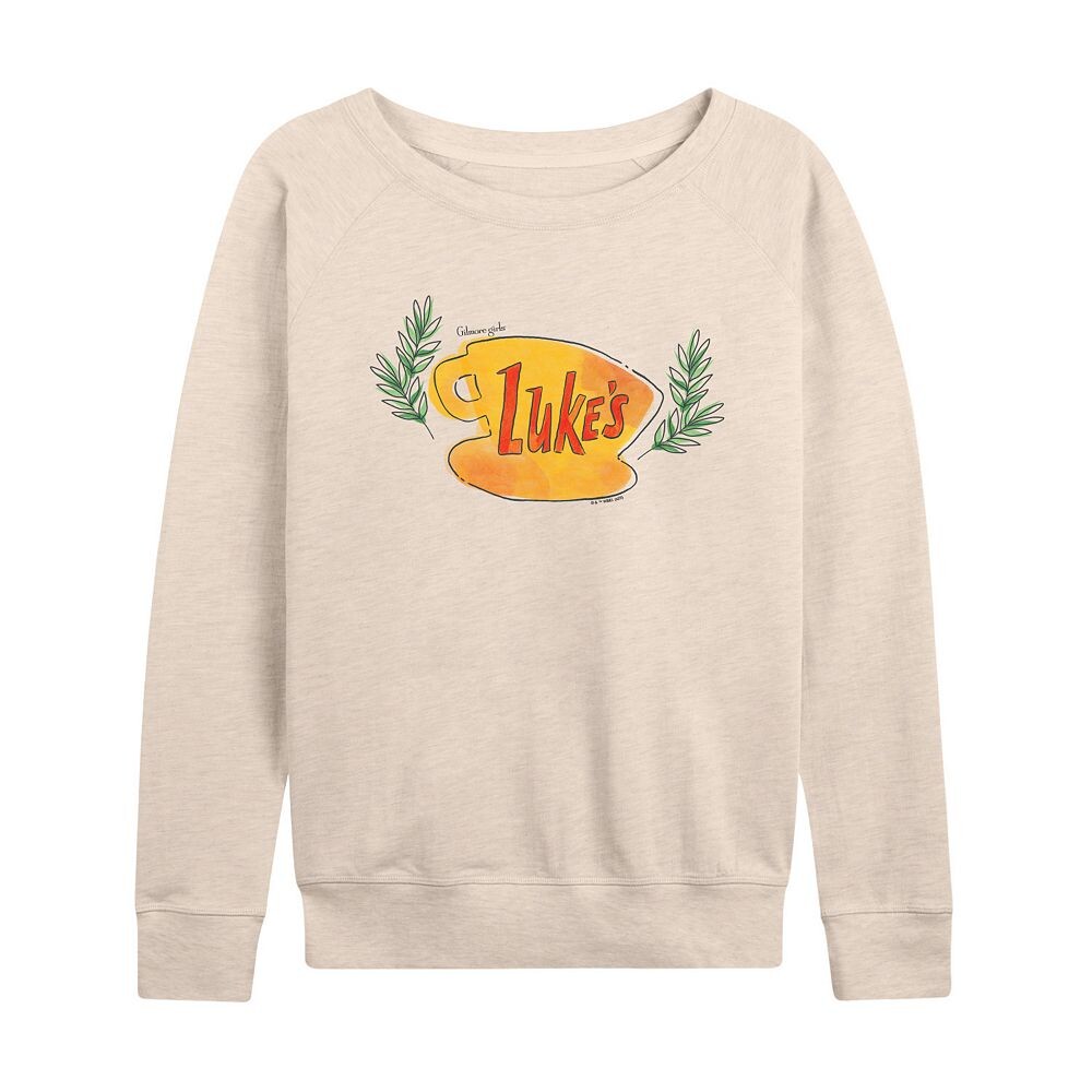 

Женский легкий свитшот из френч-терри для девочек Gilmore Girls Luke's Coffee Cup Licensed Character, цвет Birch