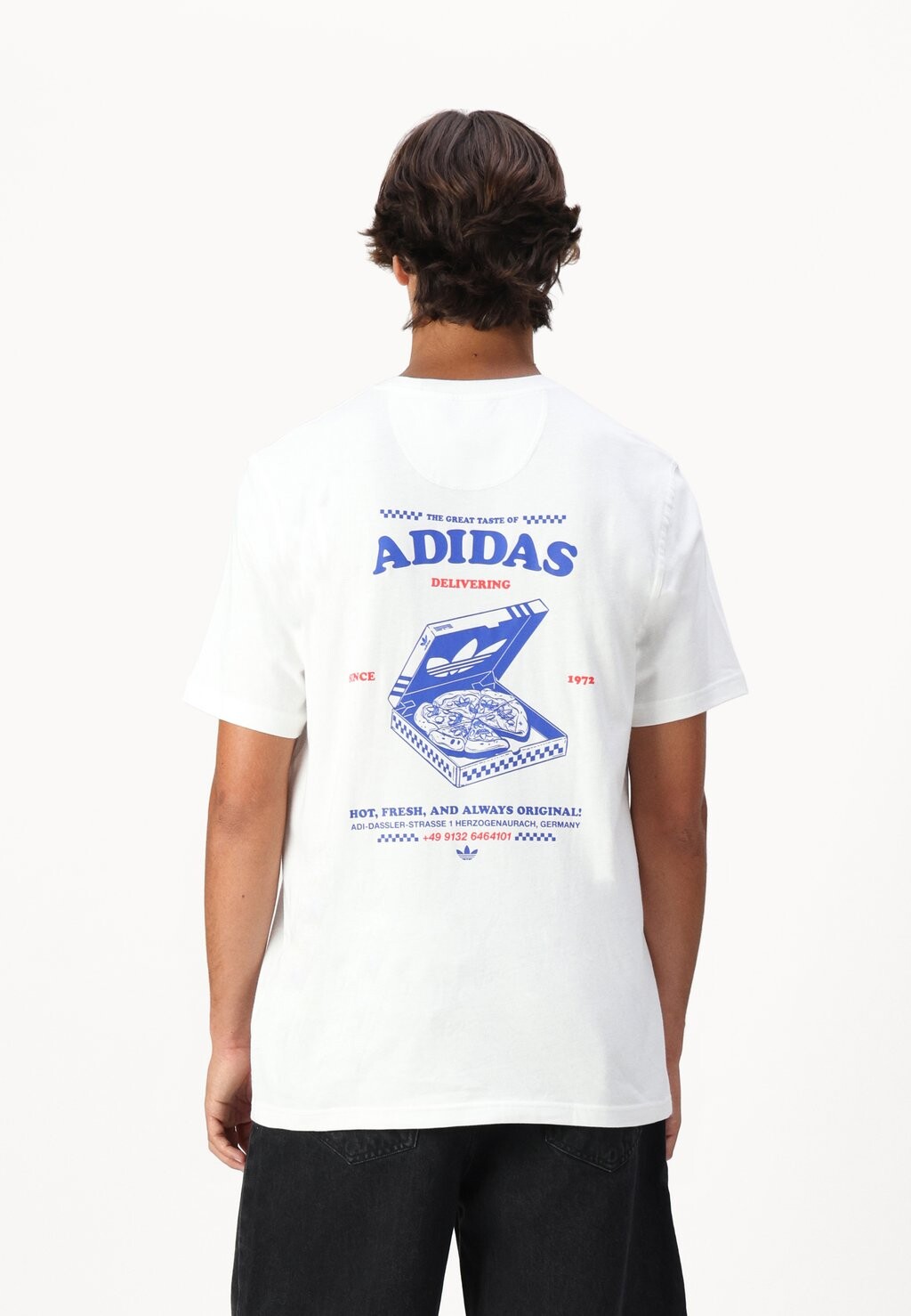 

Принт на футболке STREET APETIT UNISEX adidas, белый