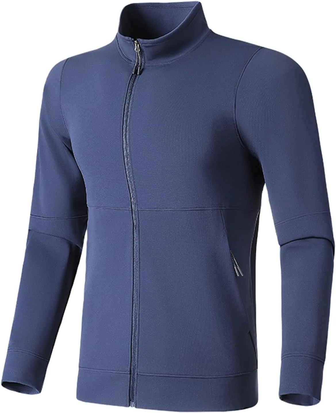 

YEAHDOR мужская повседневная кардиган с воротником стойкой, свободный, эластичный, быстросохнущий