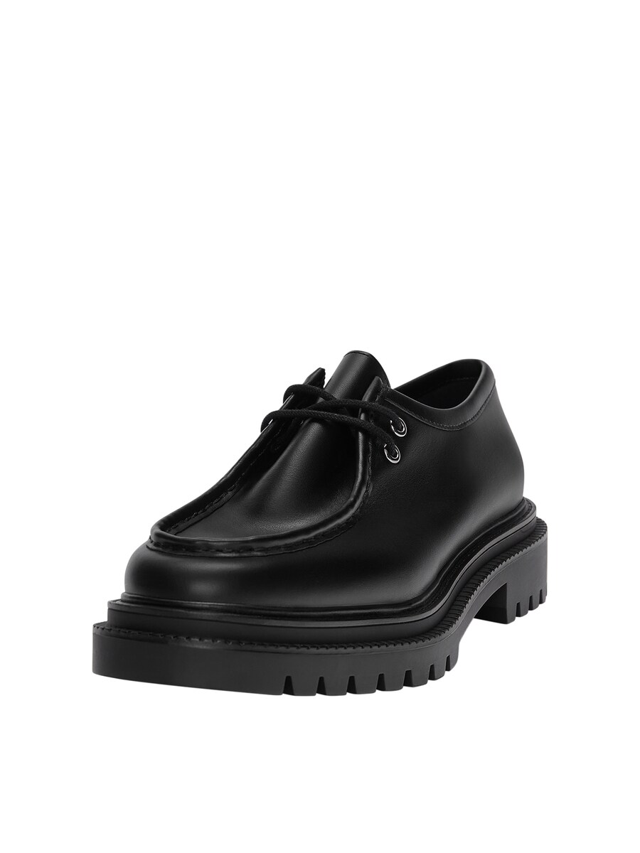

Деловые туфли Pull&Bear Lace-Up Shoes, черный