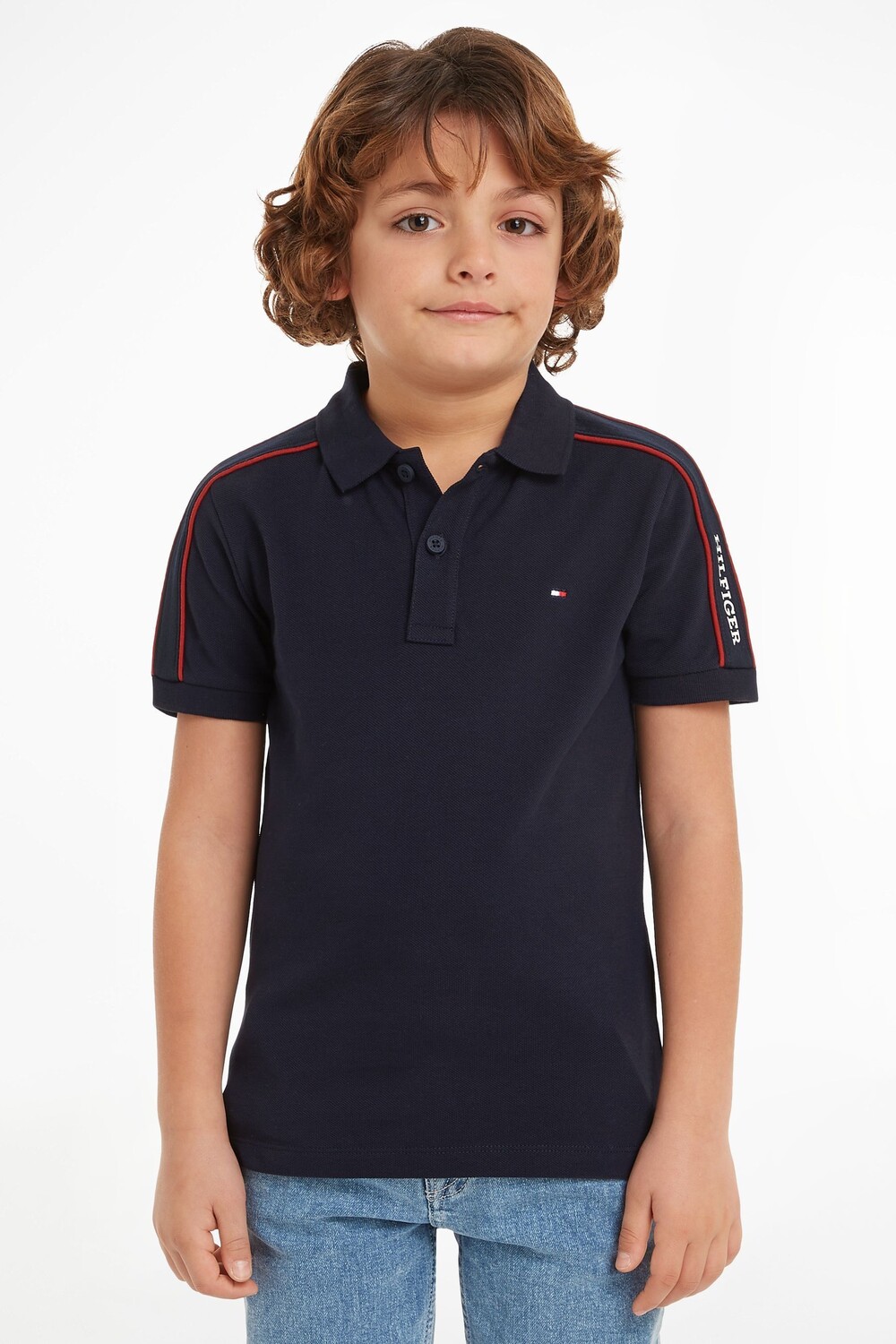 

Рубашка поло Regular монотип Tommy Hilfiger, синий