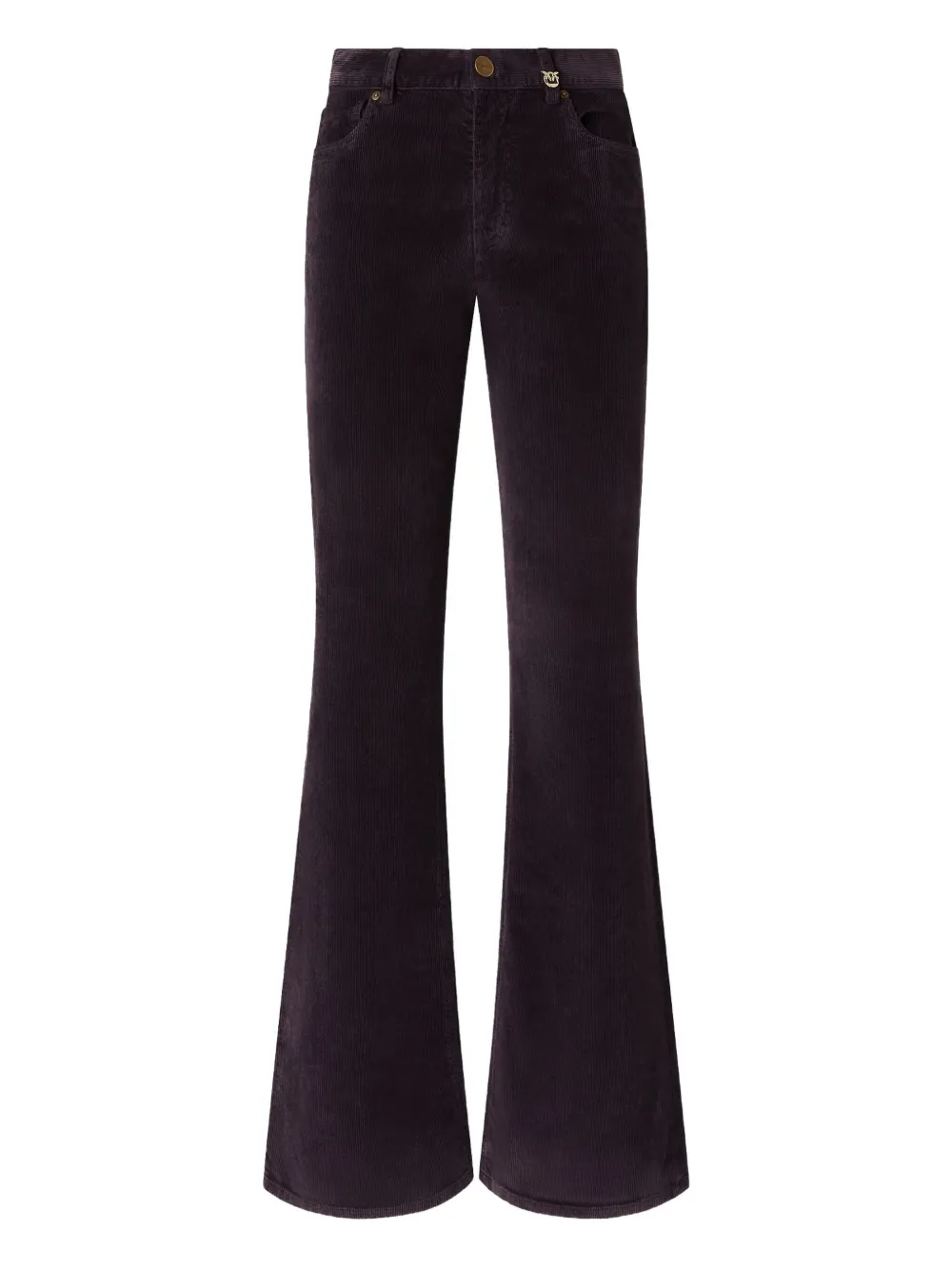 

Вельветовые расклешенные джинсы Pinko, фиолетовый