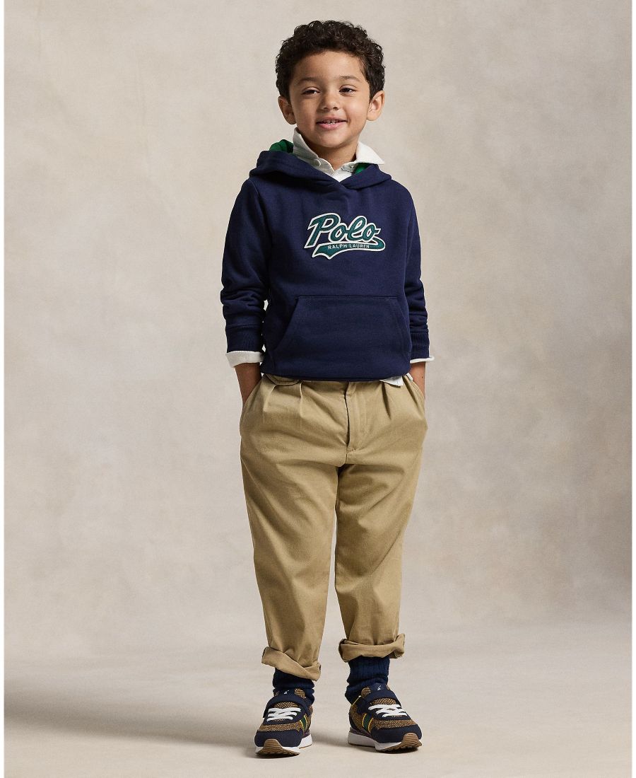 Детская флисовая толстовка с логотипом для малышей и мальчиков Polo Ralph Lauren, Refined navy — фото 2