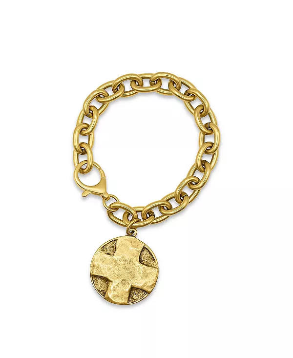 

Браслет-Цепочка с позолотой 12 карат и подвеской в виде молитвы «Отче наш» Bowood Lane, gold