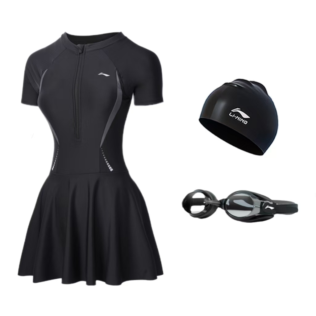 

Купальник слитный One piece LINING, Swimsuit+Swimming Cap+Swim Goggles
