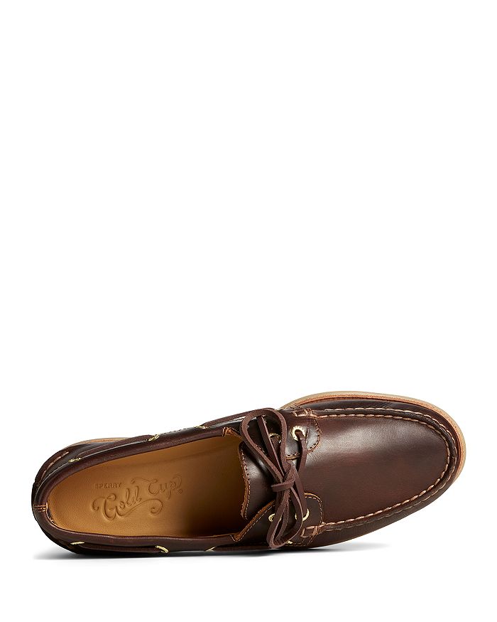 Мужские лодочные туфли Gold Cup Authentic Original с двумя шнуровками Sperry, коричневый — фото 2